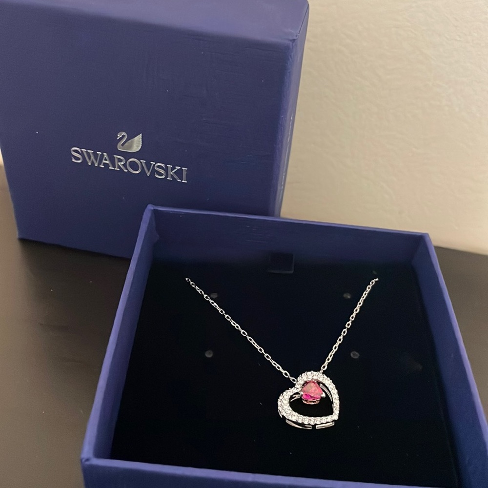 Swarovski Crystal heart pendant necklace